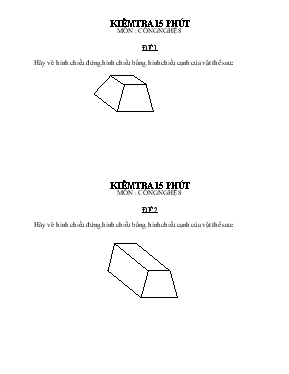 Kiểm tra 1 tiết